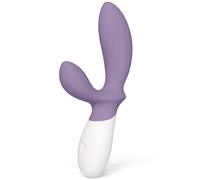 Masajeador prostático vibrador masculino azul con 12 modos LOKI Wave 2, Talla 9.1 cm x 4.2 cm x 19.6 cm, Colores Violet clair