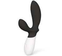 Masajeador prostático vibrador para hombres premium LELO Wave 2 negro, Talla 9.1 cm x 4.2 cm x 19.6 cm, Colores Negro