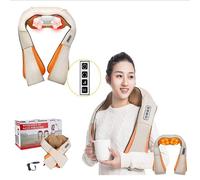 Masajeador Shiatsu Cervical Cuello Piernas Glúteos Espalda Térmico 8 Cabezales