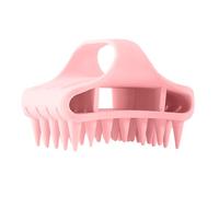 Masajeador suave del cuero cabelludo, cepillo de silicona para fregar, herramienta de 5 x 3 pulgadas con construcción flexible, cepillo de champú, accesorio para el cuidado del cabello con cerdas