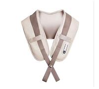 Masajeadores para cuello y espalda, masajeador de cuello con calor alivian el dolor muscular para piernas, cuerpo, hogar, oficina (Color : Beige)