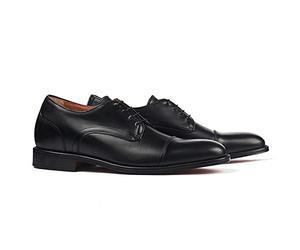 MASALTOS Zapatos de Hombre con Alzas Que Aumentan Altura hasta 7 cm. Fabricados en Piel. Modelo Birmingham Negro 42