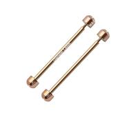 Masar 16 mm Ø 1,4 mm - Tornillos - Barras de tornillo - Fijación para correa de reloj - 2 unidades - Oro rosa H Ø 3,7 mm, Rosa oro 140 H Ø 3,7 mm, 16mm