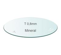 Masar - Cristal de reloj - Grosor 0,8 mm - Fabricado en Japón - Watch Glass - Mineral Plano Redondo - 1 Pc, Mineral H 0,8 mm - 1 unidad, Ø 22.6mm