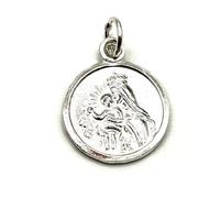 MASBARATA ESCAPULARIO VIRGEN DEL CARMEN Y SAGRADO CORAZON EN PLATA DE LEY