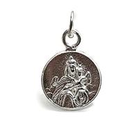 MASBARATA Medalla Virgen del Carmen en Plata de Ley 1,4 cm