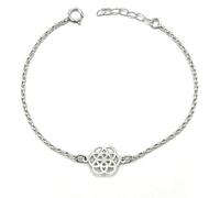 MASBARATA PULSERA SEMILLA DE LA VIDA EN PLATA DE LEY (PULSERA 1 SEMILLA)
