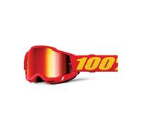 Máscara 100% ACCURI 2 RED MX Gafas De Enduro Lente Espejo Roja