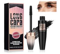 Mascara 4D en Fibra de Seda, Waterproof Negro, Efecto Alargante y Voluminoso, Mascara para Pestañas Definidas, Larga Duración, 10ml