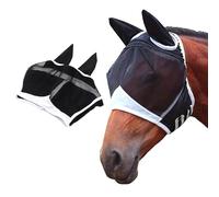 Máscara Anti-Moscas, Gloryit Máscara Anti Moscas para Caballo, Excelente Comodidad con Protección UV, Protección contra Moscas, Elasticidad Máscara de Mosca(M)