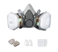 Máscara Anti-polvo - Media máscara, máscara facial, dispositivo de protección respiratoria profesional reutilizable, máscara de seguridad profesional, máscara de polvo transpirable con filtro