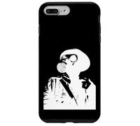 Máscara antigás Stencil Graffiti en blanco Carcasa para iPhone 7 Plus/8 Plus