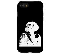 Máscara antigás Stencil Graffiti en blanco Carcasa para iPhone SE (2020) / 7 / 8
