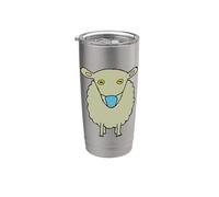 Máscara antimáscara que usa ovejas Vaso térmico de acero inoxidable de doble pared
