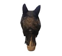 Kentucky Horsewear Classic Fly Mask with Ears and Nose Fringes, Black - Cob Kentucky Horsewear
