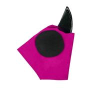 Máscara antimoscas elástica con protección para las orejas, transpirable, ultrasuave, para todos los tamaños de caballo, protección solar contra insectos, máscara facial para caballos (D, 24 x 24 cm)
