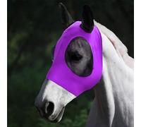 Máscara antimoscas elástica y cómoda con Orejas y Nariz, Amplio Espacio para los Ojos, Resistente a los Rayos UV, Ajuste Ajustable (Morado, 40 * 25 * 20cm)