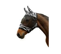 Máscara antimoscas para caballos con protección auditiva Covalliero Zebra Poney