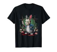 Máscara asesina de conejo de Pascua de terror con sangre de huevo Camiseta