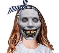 Máscara aterradora - Látex de demonio sonriente transpirable | Máscara realista de Halloween para adultos | Accesorios de disfraz de terror zombi para fiestas de cosplay, casa embrujada, noche de
