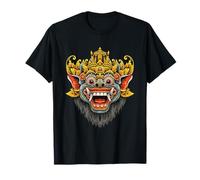 Máscara Barong Mitología Balinesa Bali Indonesia Arte Popular Camiseta