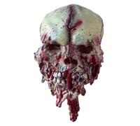 Máscara bioquímica de zombi de Halloween, máscara de cabeza de calavera, accesorios de juego de rol de casa embrujada, disfraz de cosplay, diadema de Halloween, adecuada para adultos