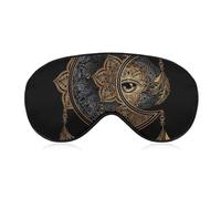 Máscara bohemia con mandalas, luna creciente, sol y atrapasueños, bloqueadora de luz para dormir