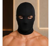 Máscara Bondage de Spandex con Ojos - Máscara Fetiche para la Cabeza, Erótica, SM, Juegos de Rol, Domina, BDSM