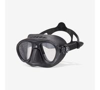 Máscara Calibro Negro Doble Lente Pesca Submarina Apnea Volumen Pequeño Talla única