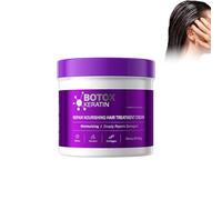 Máscara Capilar De Queratina Hidratante - Tratamiento Reparador Intensivo Para Cabello Dañado, Seco O Químico - Mascarilla Antifrizz, Nutrición Profunda Y Revitalización - 500 G