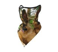 Máscara Colorida y Bonita para Perro Pastor alemán, Resistente al Viento, para el Cuello, para Motocicleta, para Invierno