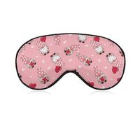 Máscara cómoda, regulable, con motivo gnomos mignons, cœurs et Saint-Valentin.