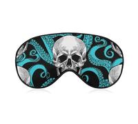 Máscara con diseño de pulpa y calavera, bloqueando la luz para una hermosa tranquilidad.