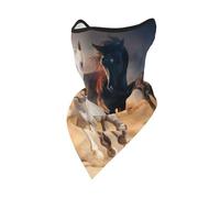 Máscara Cortavientos con diseño de Caballo Salvaje Corriendo contra una tormenta de Arena, Polaina para el Cuello, para Motociclista de Invierno
