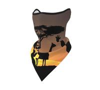 Máscara Cortavientos con diseño de Jirafa, Polaina para el Cuello, Protector Facial de Invierno para Motocicleta