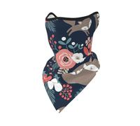 Máscara Cortavientos con diseño de Zorro, Animal, Flor, Mon y Hija, para Motociclista, para Invierno