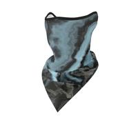 Máscara Cortavientos de Granito Verde Azulado Oscuro, Polaina para el Cuello, para Motociclista de Invierno