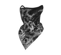 Máscara Cortavientos de mármol Gris Grafito Negro y Plateado, Polaina para el Cuello, para Motocicleta, para Invierno