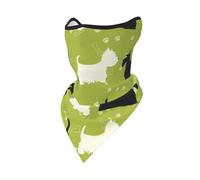 Máscara Cortavientos para Perro, diseño de Silueta de Scottie Westie, para el Cuello, para Motociclistas de Invierno