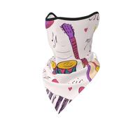 Máscara Cortavientos, Polaina para el Cuello, para Motocicleta, de Invierno, con el Tema Música, Discos de música Blues, es mi Vida.