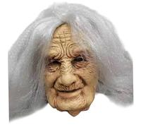 Máscara de Anciano, máscara Facial Realista, Cubierta de Cabeza de látex para Mascarada de Halloween, Accesorio y Broma, Facial Realista