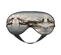 Máscara de avión de la Segunda Guerra Mundial para sueño profundo y relajación, ajustable, suave y transpirable para viajes, meditación y más