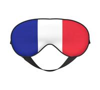 Máscara de bandera francesa para sueño profundo y relajación, ajustable, suave y transpirable para viajes, meditación y más