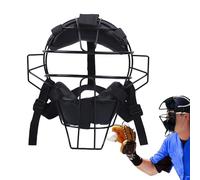 Máscara de béisbol para receptor de béisbol, máscara de protección de cara completa ajustable | El árbitro de béisbol tradicional de acero hueco de ajuste cómodo proporciona la máxima protección y