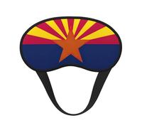 Máscara de bloqueo de luz con la bandera del estado de Arizona, cómoda máscara opaca para dormir para viajes, yoga, cubierta suave para los ojos