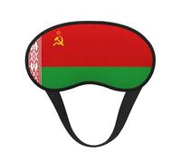 Máscara de bloqueo de luz de la bandera de Bielorrusia, cómoda máscara opaca para dormir para viajes, yoga, cubierta suave para los ojos