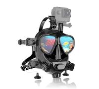 Máscara de Buceo Completa Compatible con Cuceo y Esnórquel, Soporte Cámara 180°, Mini Tanques SMACO 1L/1.9L