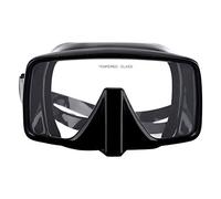 Máscara de Buceo, máscara de esnorkel de Vidrio Templado con Tapa de la Nariz Gafas de natación Vasos de natación para bucear Nadando