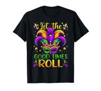 Máscara de bufón de Mardi Gras Let The Good Times Roll Camiseta