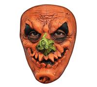 Máscara de Calabaza Sonriente de Horror Hecha de látex - máscara Completa de Disfraz de Horror para Adultos - Ideal para Halloween, Carnaval, Fiesta temática y Eventos de Horror